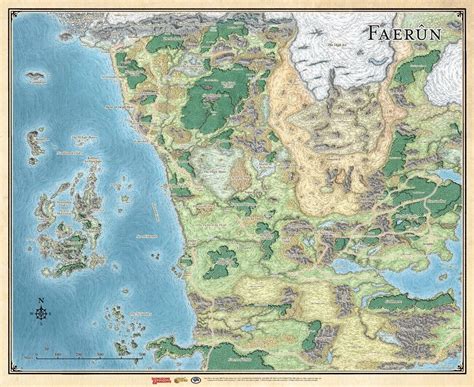 Printable Faerun Map